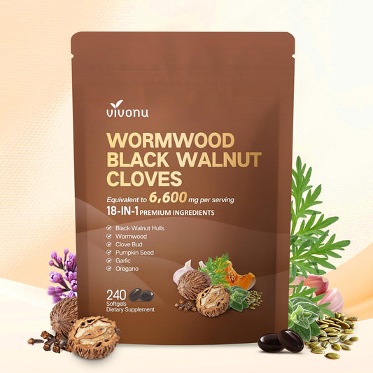 18-In-1 Wormwood Black Walnut Cloves Capsules